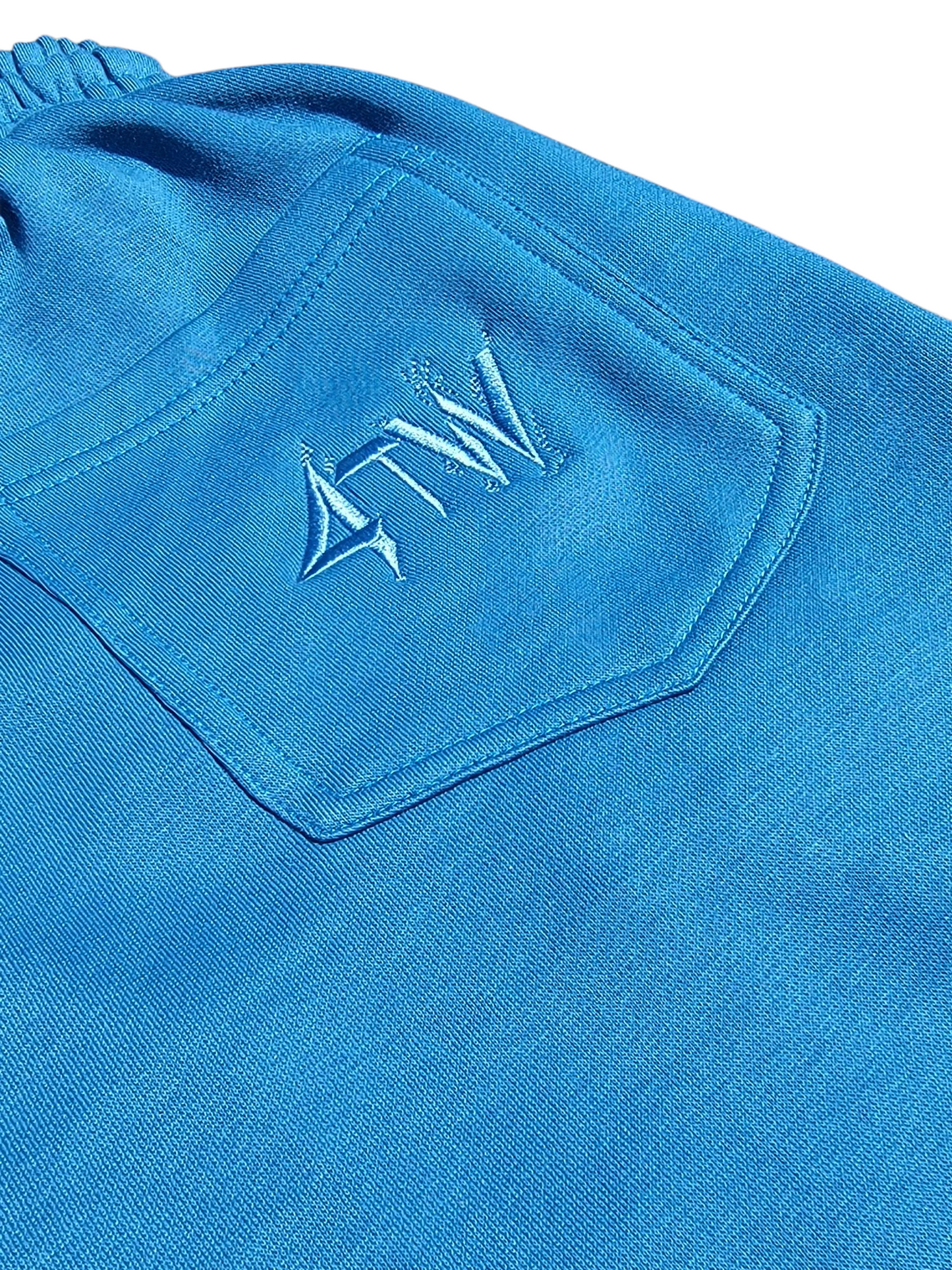 All-Weather Blue Open Hem pant