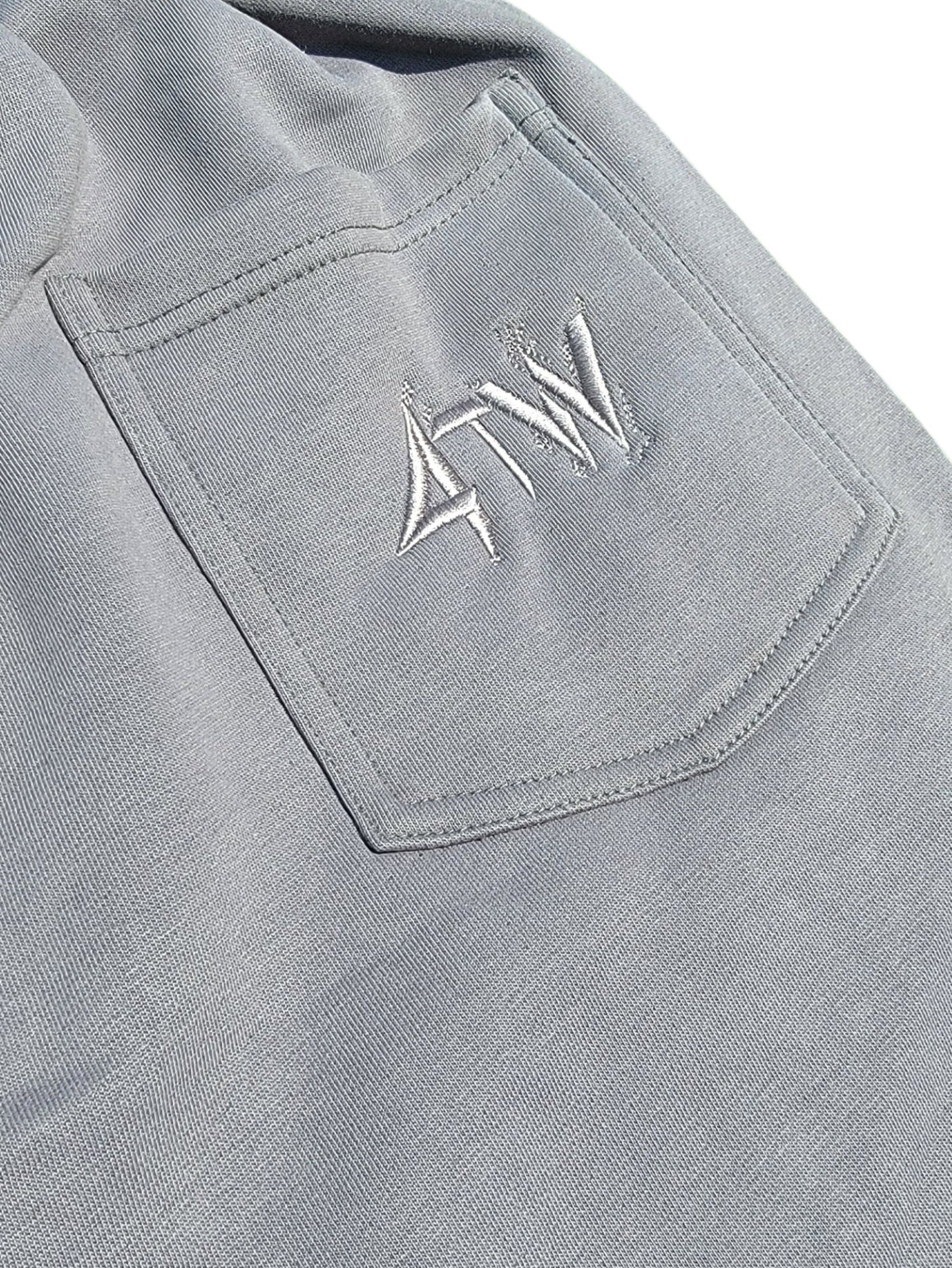 All-Weather Gray Open Hem Pant