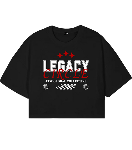 Cropped Legacy Circle Global Tee