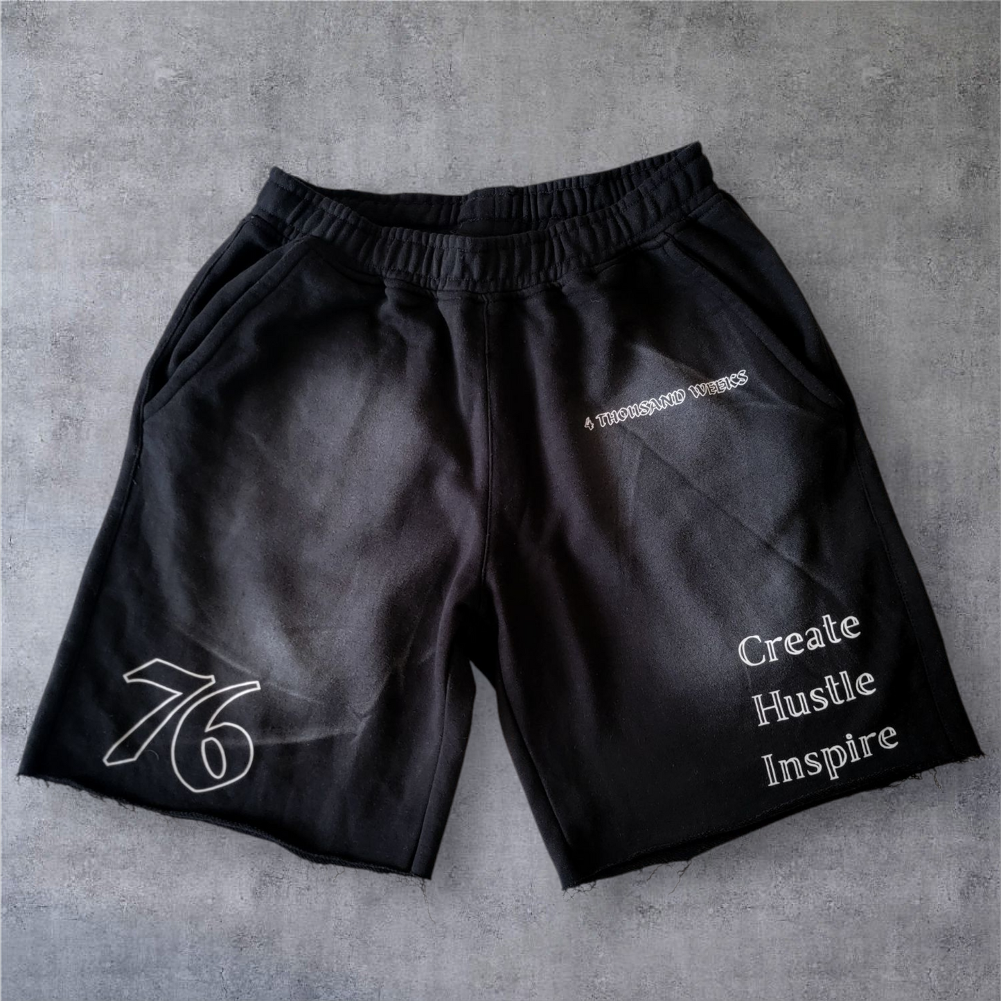 Raw Edge Sun Faded Sweat-Shorts