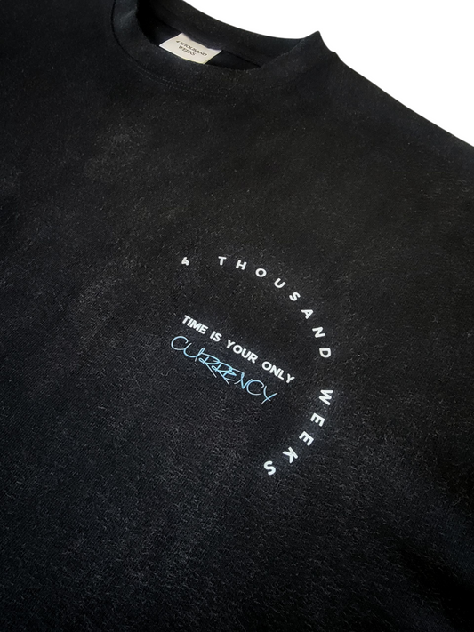 Vintage Curved Hem Currency Tee
